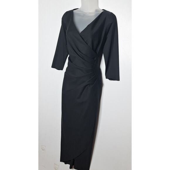 Alex Evenings Contour Ruched Dress 10 Sheath Long Formal Compression SmoothFit - Picture 7 of 9